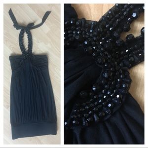 Beaded Halter Dress